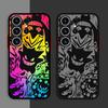 Pokemon Gengar Matte Case For Samsung Galaxy S22 S23 S20 S21 FE S10 S9 Plus S24 S24Ultra Capa Note 20 Ultra 10 Lite Phone Fundas
