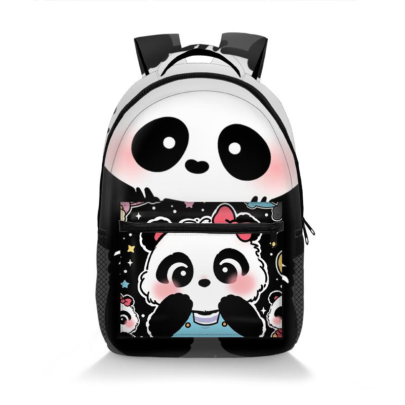 Klassiek Populair Nieuwigheid panda student Boekentas Notitieboek Rugzakken 3D Print Oxford Waterdicht Jongens/Meisjes Reisrugzakken