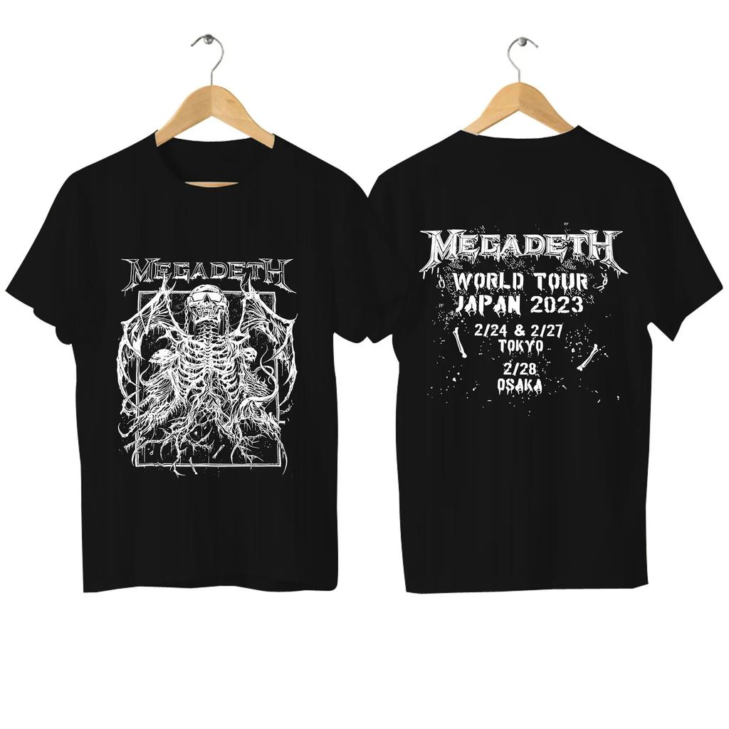 2024 Men Megadeths T Shirt Casual Rust In Peace T-shirt Graphic Oversized Sports Tops Breathable Comfortable Streetwear