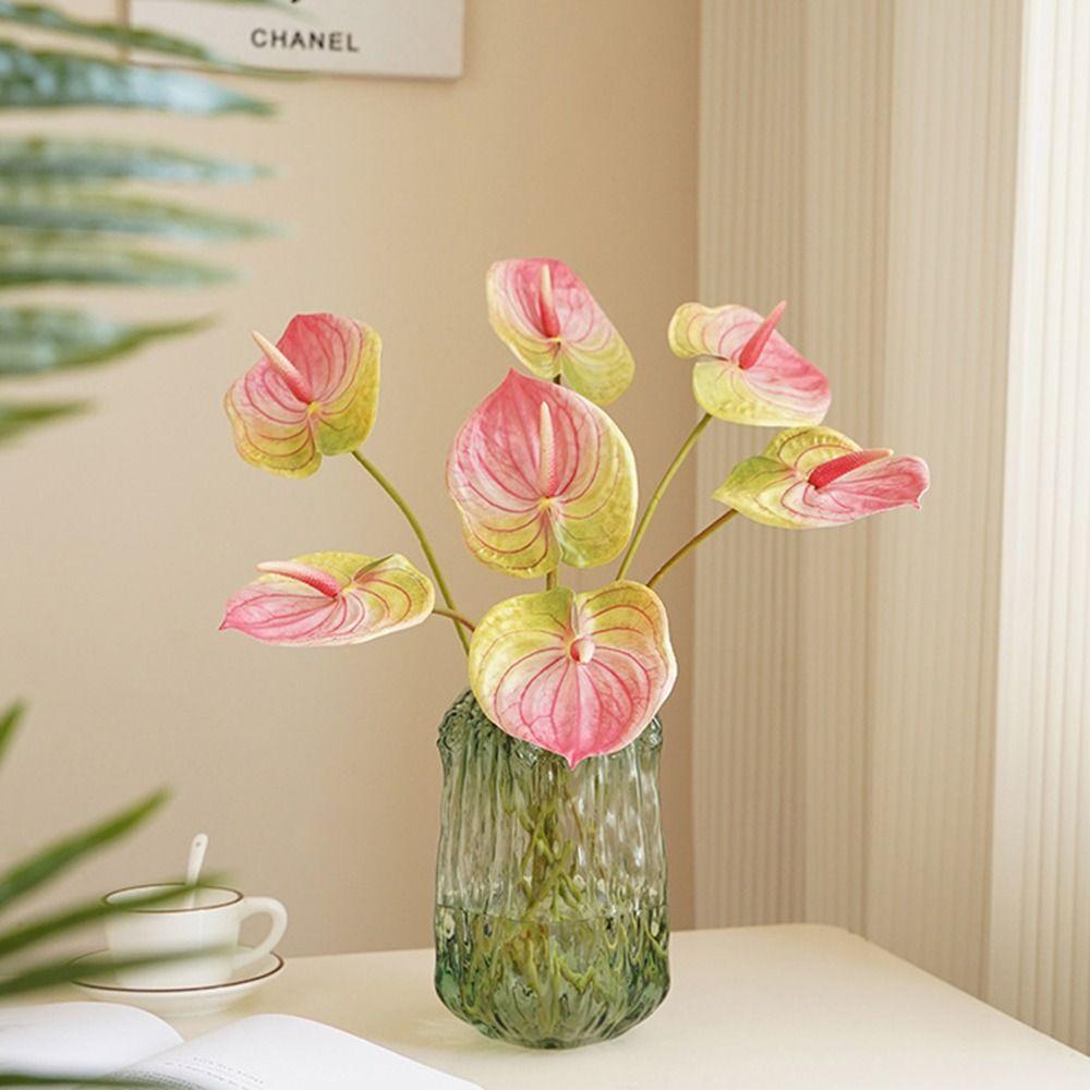 Garden Wedding Elegant Real Touch Bridal Anthurium Fake Plants Fake Flowers Artificial Calla Lilies
