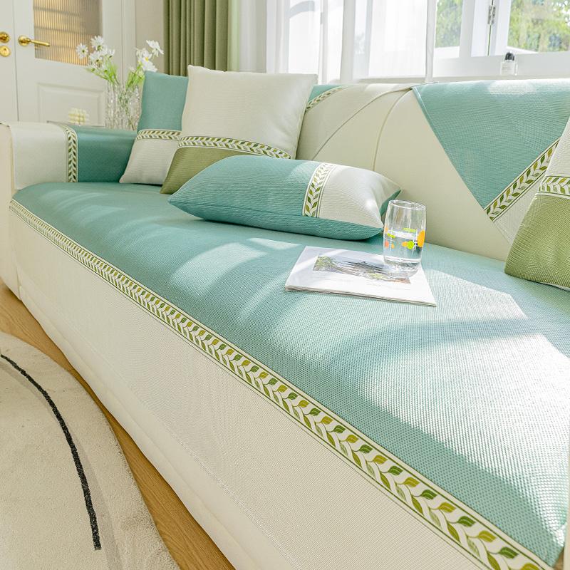 Sofa Cushion Cover Seat Cushion Summer Modern Simple Anti-slip Cool Feeling Refreshing Sofa Cover Sofa Mat