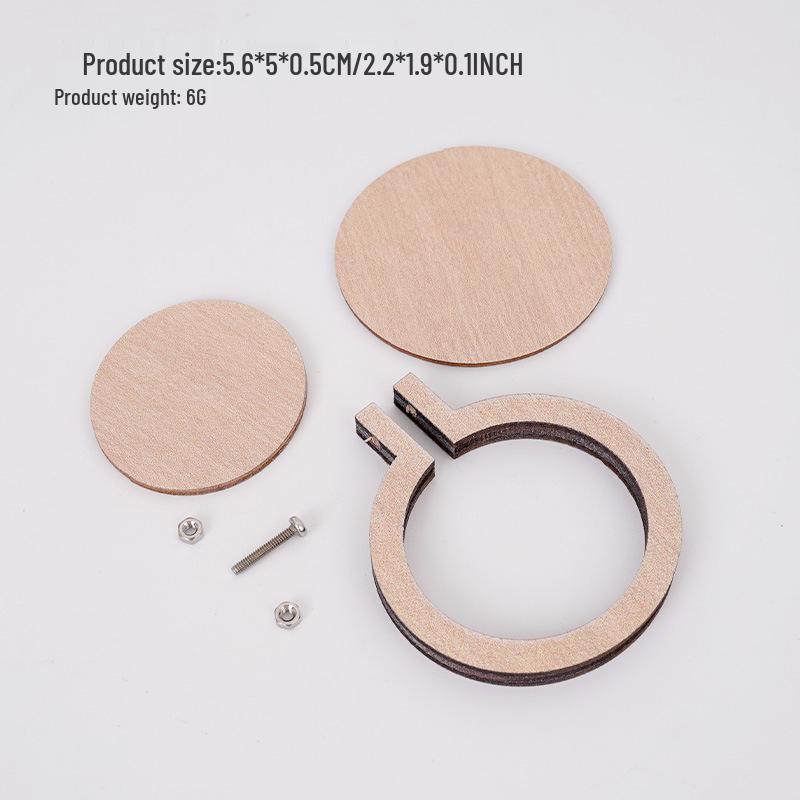 Wooden Mini Embroidery Hoop Frame for Jewelry & Cross Stitch
