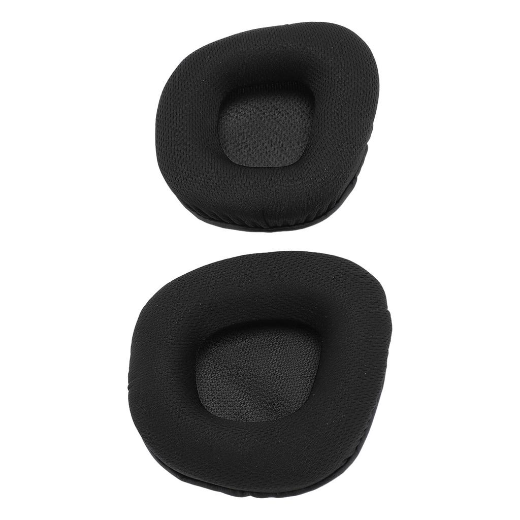 2pcs Replacement Ear Pads Noise Isolation Protein Leather Breathable Mesh Ear Cushions for Corsair Void Wireless for