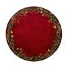 Tapis décoratif d'isolation thermique Rond Set de table de Noël, 14 pouces Motif festif Antidérapant Protecteur de table, Protecteur de table pour maison de vacances Endroit pour