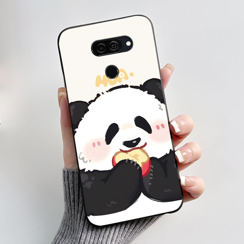 Case For LG Q70 Casing LM-Q730N Luxury Cute Love Rabbit Funny Ultra Slim TPU Black Silicone Soft Cover For LGQ70 Q 70 Phone Case