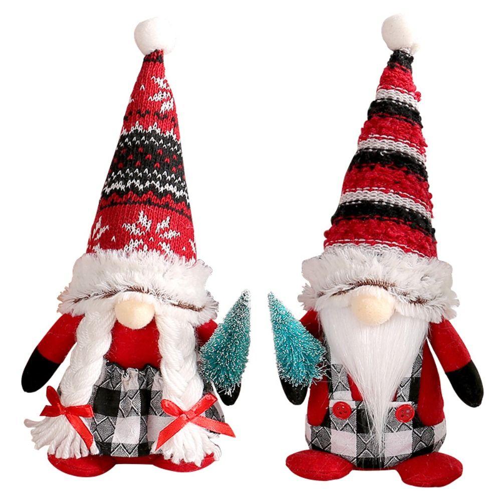 

Snowflake Christmas Tree Hugging Doll Reusable Christmas Decoration Gifts Style 1