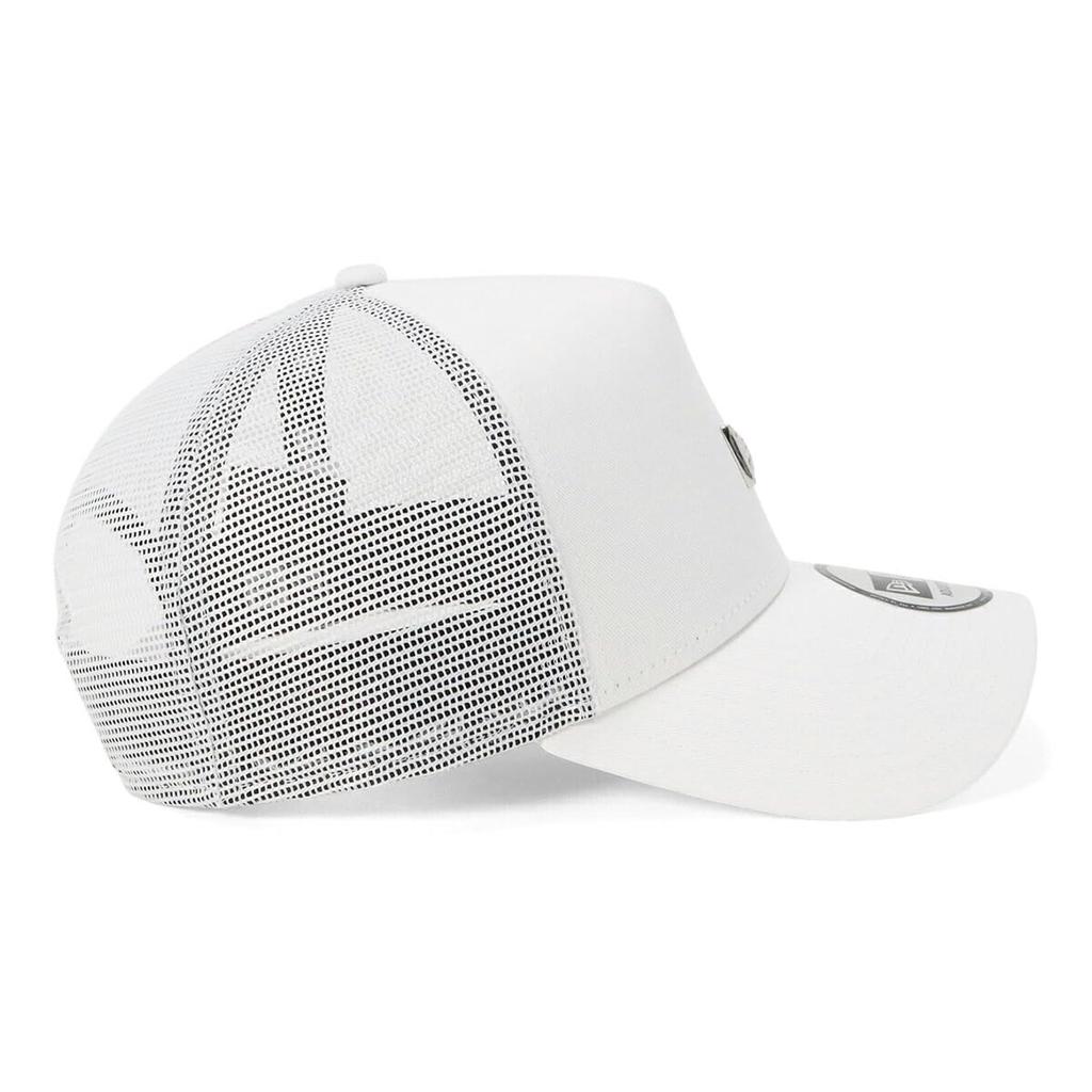 New Era Mesh Cap with Metal Free Size 940AFTR METAL FLAG White NER36C2228 9FORTYA-Frame Logo, White, FRONT, Slip, 14388623,