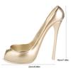 Novelty High Heel Shoe Wine Bottle Holder Storage Wine Rack Home Decor(Golden)