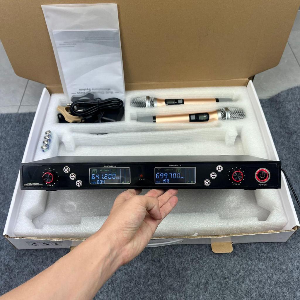 High-End U-Band Infrared Wireless Lavalier Headset Microphone for Stage & Conference Use