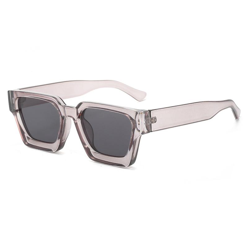 SHAUNA Ins Beliebte Damen Quadratische Sonnenbrille Retro Herren Getönte Gläser UV400