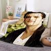 Josh Hutcherson Poster Printed Flannel Blanket Soft Comfortable Home Travel Bed Plush Birthday Gift Fans Gift