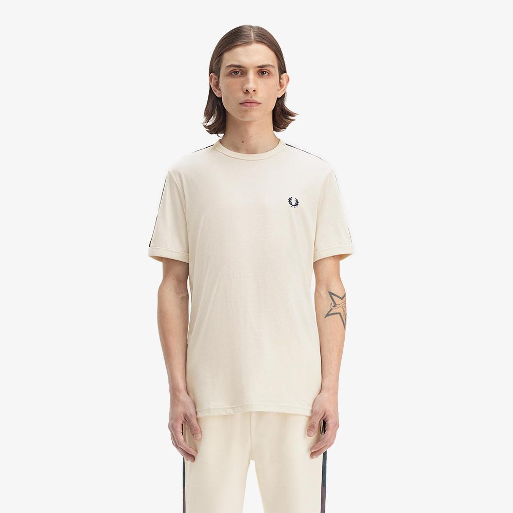 Fred Perry [Sport] Contrast Tape Ringer T-Shirt (170) Afpm2514613-170 Ecru/L