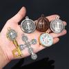1pcs St Benedict Cross Amulet St Benedict Medal Holder Pendant Jewelry Religion 35mm