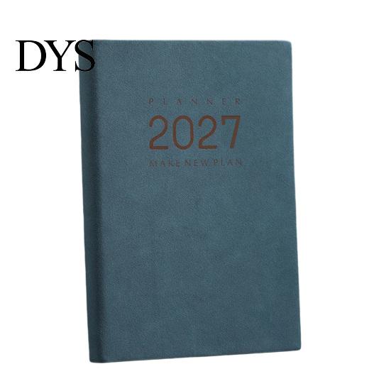 2027 Daily Planner Monthly Agenda, Vintage Sheepskin Texture Cover, Thick Paper Journal Notebook Book for Business Office And Personal Academic Task