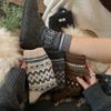 Wool Socks Children'S Medium Tube Socks Seasonal Thickened And Velvet Warm Retro Winter Stockings