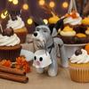 Creatieve Tafeldecoratie voor Feestdagen Halloween Hond Ornament met Vleermuisoren En Vleugels Decor, Gotische Hars Grappige Donkere Stijl Figuren Puppy Figurine Geest