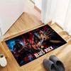 Blues Rock Band Guitarists Concert Area Rug, Non Slip Floor Mat for Living Room Bedroom Music Fan Home Decor Gift