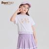 PawinPaw Girls' Cooling Short-Sleeved Pleated Skirt Set
