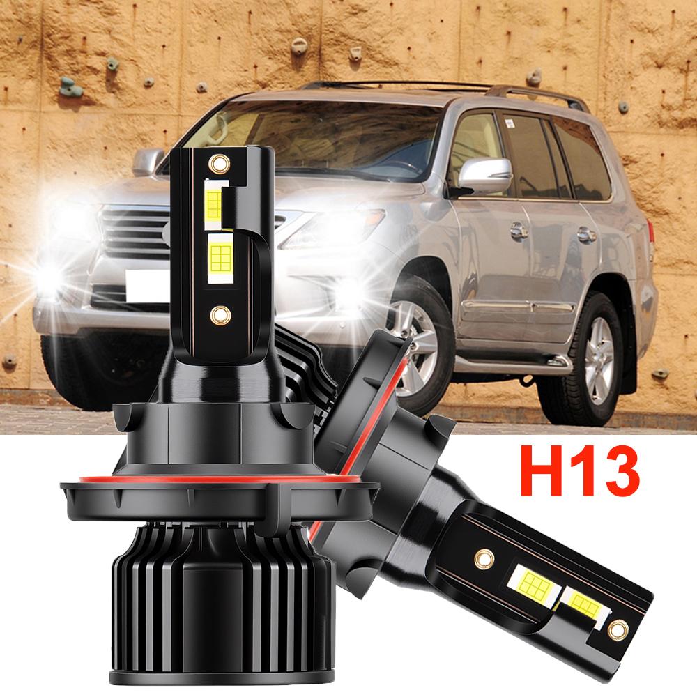 H13 High low beam TOP Best LED Auto Bulbs Canbus Led Headlight CSP 3570 chips 6000K Car Headlight High lumen 30000LM 12V Bulbs