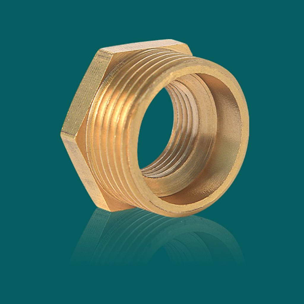 High Pressure Brass Pneumatic Reducer Fitting Multiple Size Hexagonal Socket Adapter For Industrial Air Systems