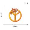 Cartoon Yellow Flower Embroidery Iron On Patches For Clothing Butterfly Sun Rainbow Clothes Stickers Apparel Sewing Accessories