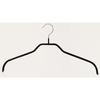 MAWA No-Slip Hangers, Silhouette 41F, Set of 10, Black, 10-Year Warranty