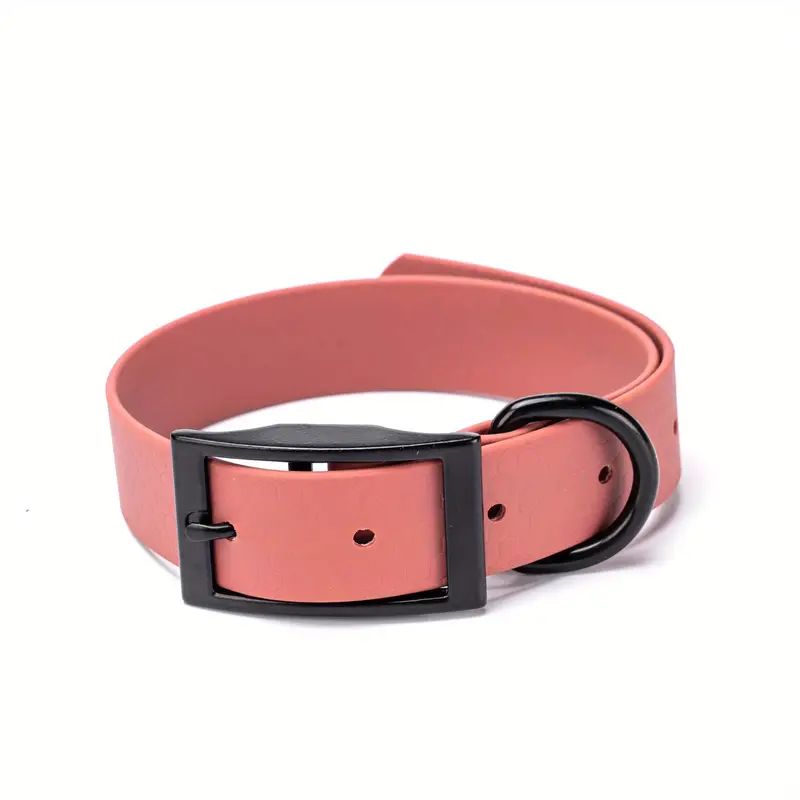 New Fashion Pet Dog Collar High Quality PVC Waterproof Training Collars Dirty Resistant Easy Clean for Small Medium Large Dogs