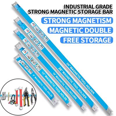 Suport magnetic robust pentru scule Bandă magnetică puternică pentru ustensile de bucătărie, feronerie și produse feroase | Depozitare cu montare pe perete