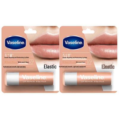 Vaseline Classic Repair Balzám na rty s příchutí sladké broskve - Dvojbalení