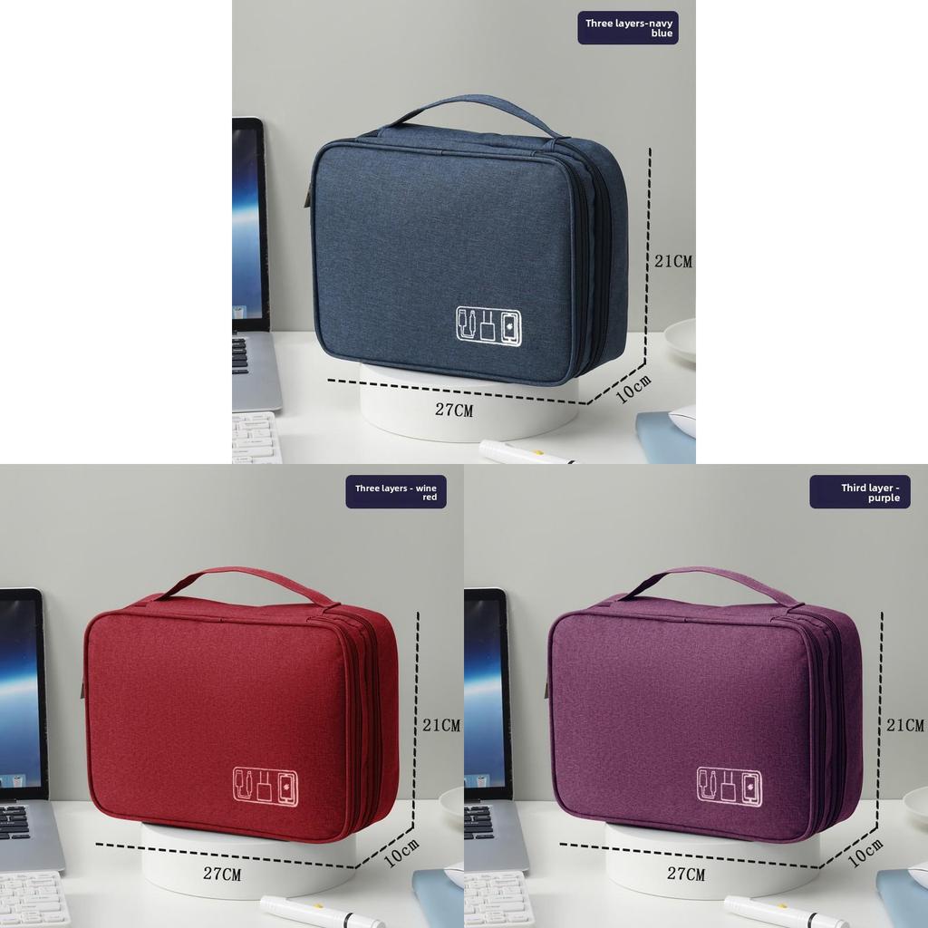 Travel Digital Storage Case With Shockproof Design For Power Banks And Headphones