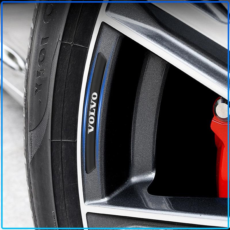 Aluminum Car Wheel Hub Badge Tire Rim Stickers Decoration Accessories Emblem For Volvo 240 C70 S40 S50 S60 S70 S80 S90 V40 V50 V60 V90 XC40 XC60 XC90