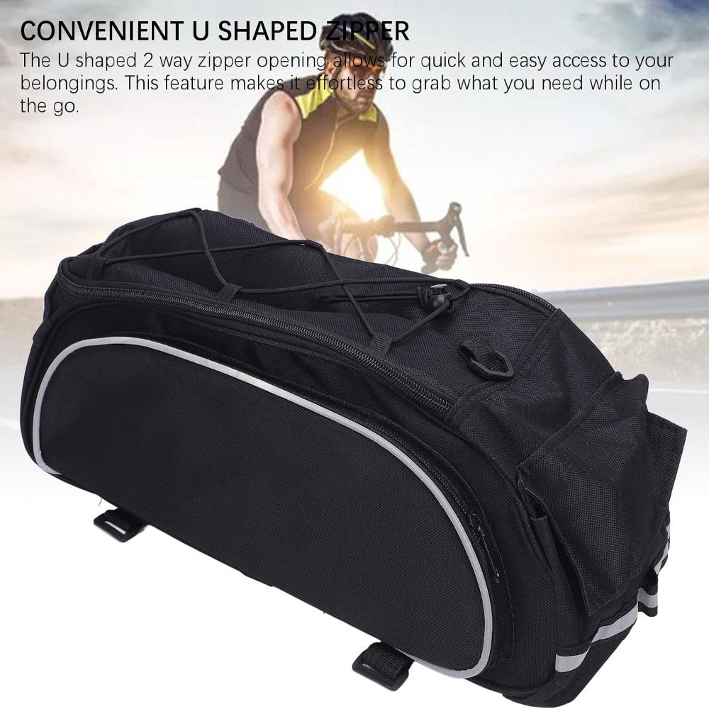 Quick Release Bike Rear Rack Bag with Shoulder Strap Rear Carrier Bag  Bicycles with Rear Racks