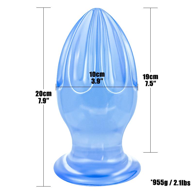 Multi-Size Eiform Analer Butt Plug Riesige Analperlen Analstimulation Expansions-Trainer Anal Sexspielzeug für Erwachsene Frau Mann