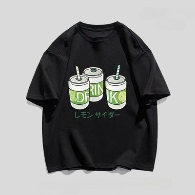 2025 New Essential Cotton Unisex T-Shirt Fashion Printing Soft Breathable Crew Neck Fashion Men's and Women's T-Shirts One Piece