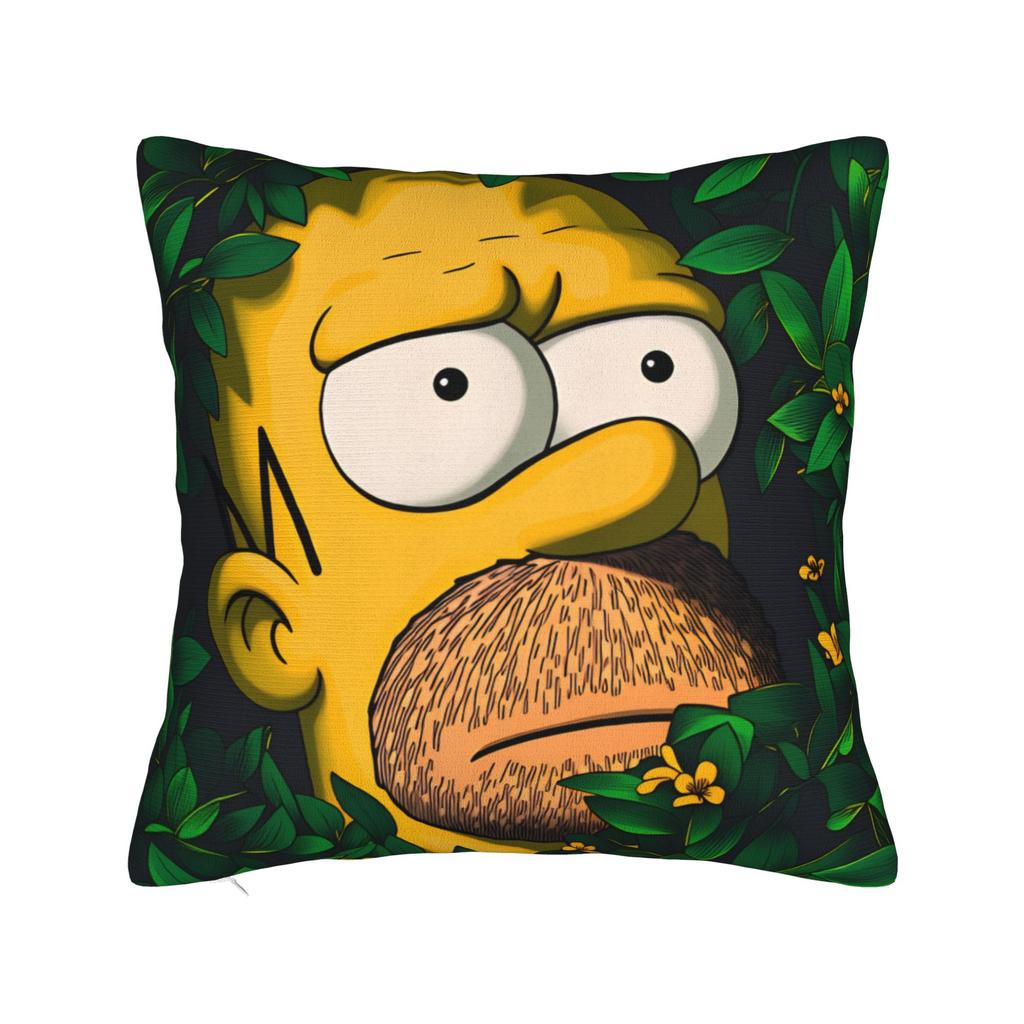 Pillow Case Bart SSimpsons Neon Print Soft Pillow Cover For Living Room Chair Fashion Pillowcases