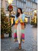 Boho Luxuriously Handknit Bell Sleeve Crochet Loose Knit Sweater Kimono Cardigan Women Fall Winter Coat Beach Coverup Dress K292