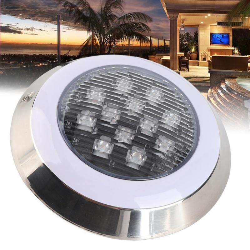 Submersible Pool Lights Professional Warm Light 3000K 12W 12V Wall Mounted Waterproof Underwater LED Pool Lights For Swimming