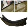 Camping Single Hammock Portable Outdoor AntiMosquito Hammock Camping Hiking Backpacking Survival(Dark Green )