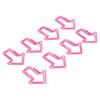 100Pcs Paper Clips Cute Unique Shape Electroplating Process Lightweight Portable Metal Paperclip