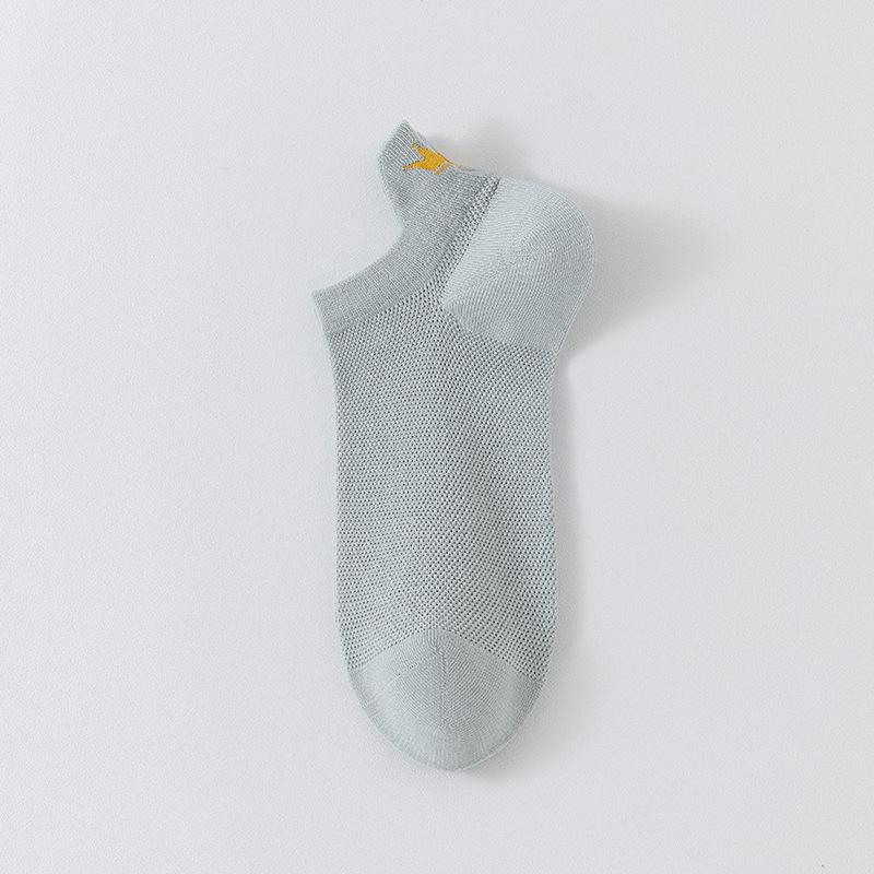 Women's 3D Heel Love Embroidery Low-Cut Socks - Breathable & Invisible
