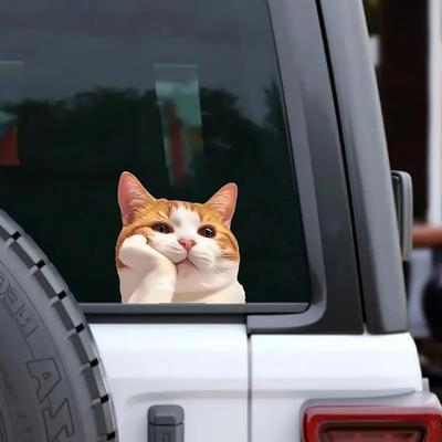 Pack of 2 Fantasy Cats Vinyl Decal Sticker, Covered with Waterproof Poly Beer for Cars, Laptops and Smooth Surfaces