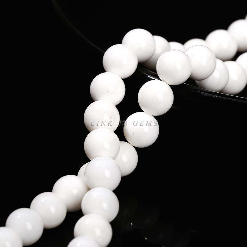 White Shell Pearl Round Loose Beads for DIY Jewelry Accessories