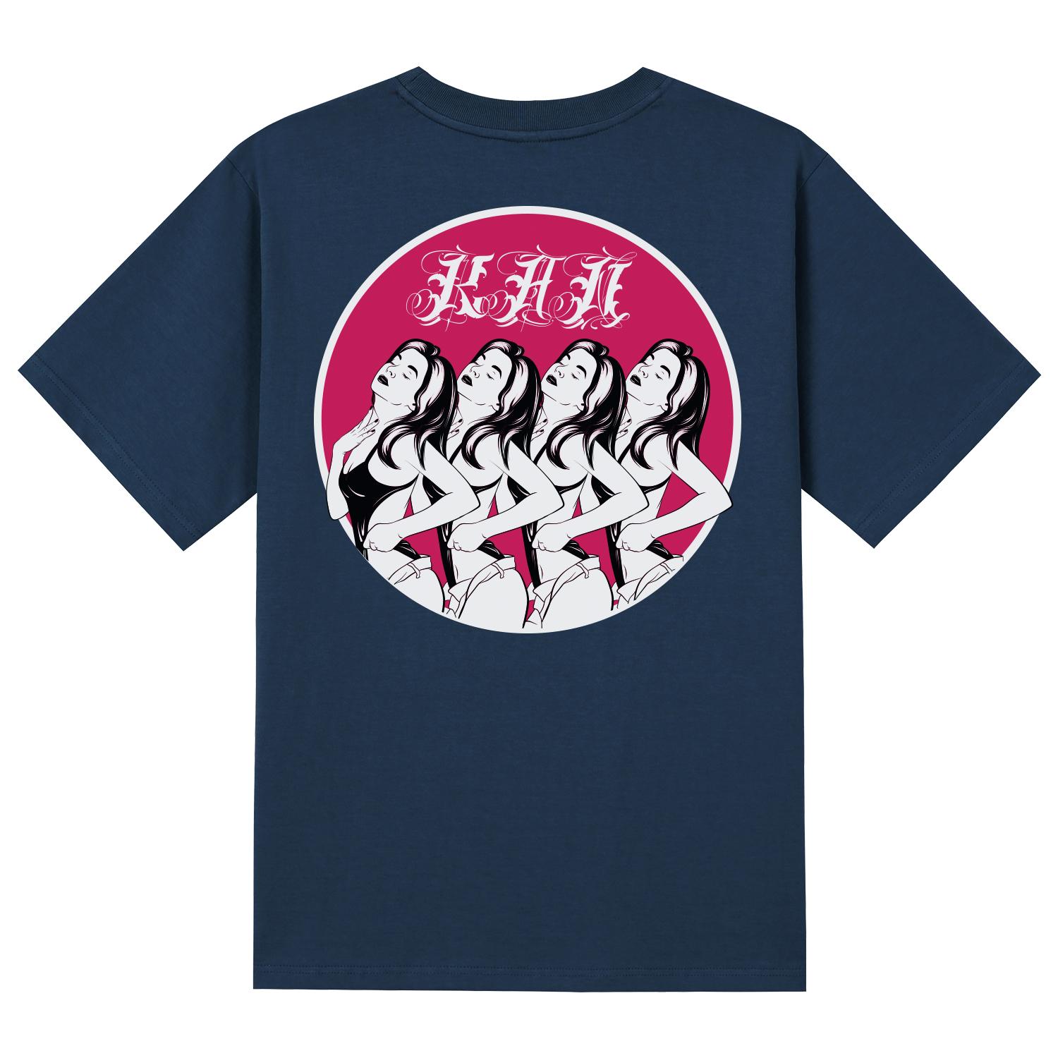 Khan 6312 Ktn0037 Old Girls Short Sleeve T-Shirt - Navy Navy/L