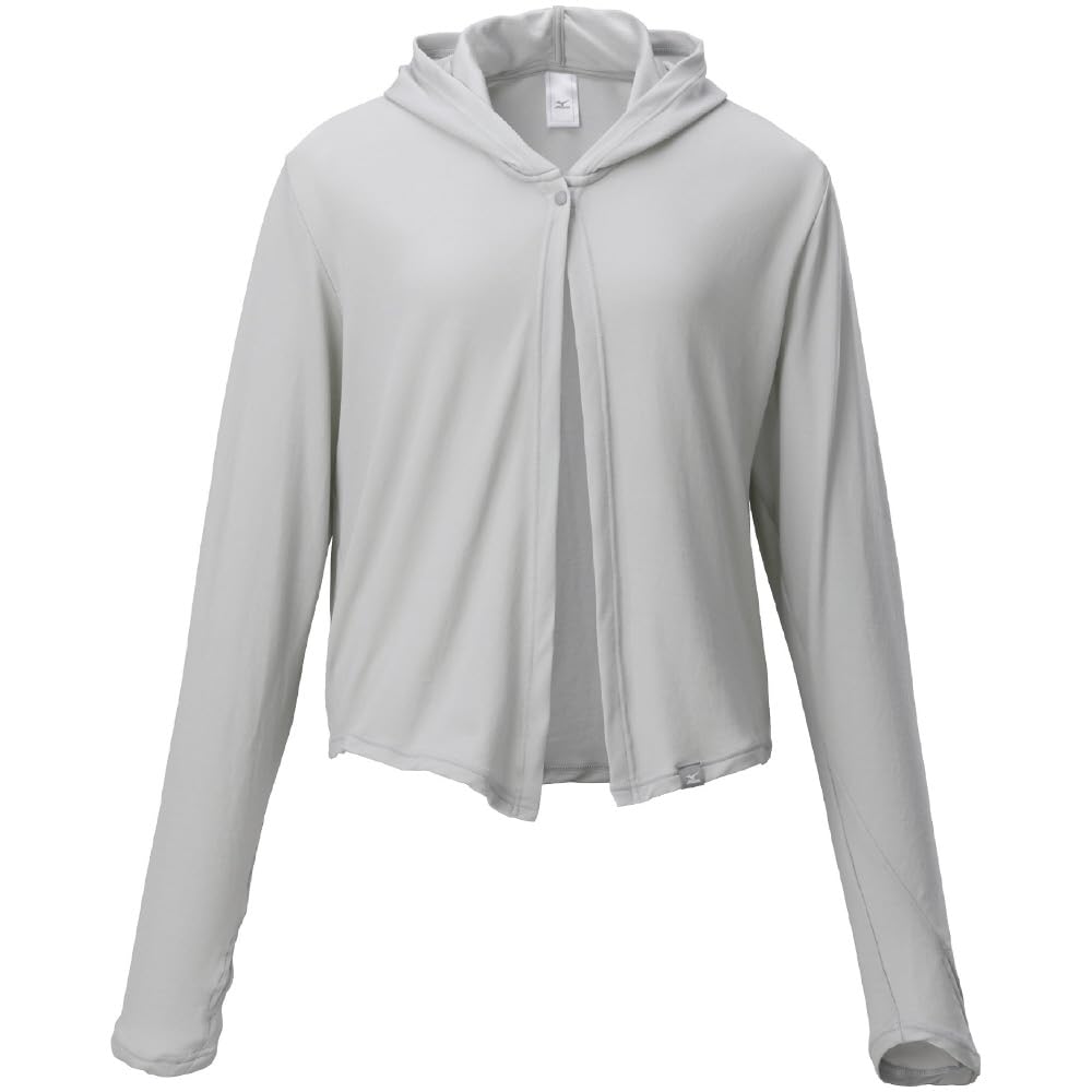 

носимый солнцезащитный капюшон ледяное прикосновение тепло прохладный к УФ-свету серый болеро Mizuno, УФ, защита, прикосновение, защита, C2JYC303, женский,