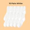 3/5/10 Pairs Women's Crew Socks, White Warm Fluffy Thick Fuzzy Fluffy Simple  Moisture Wicking