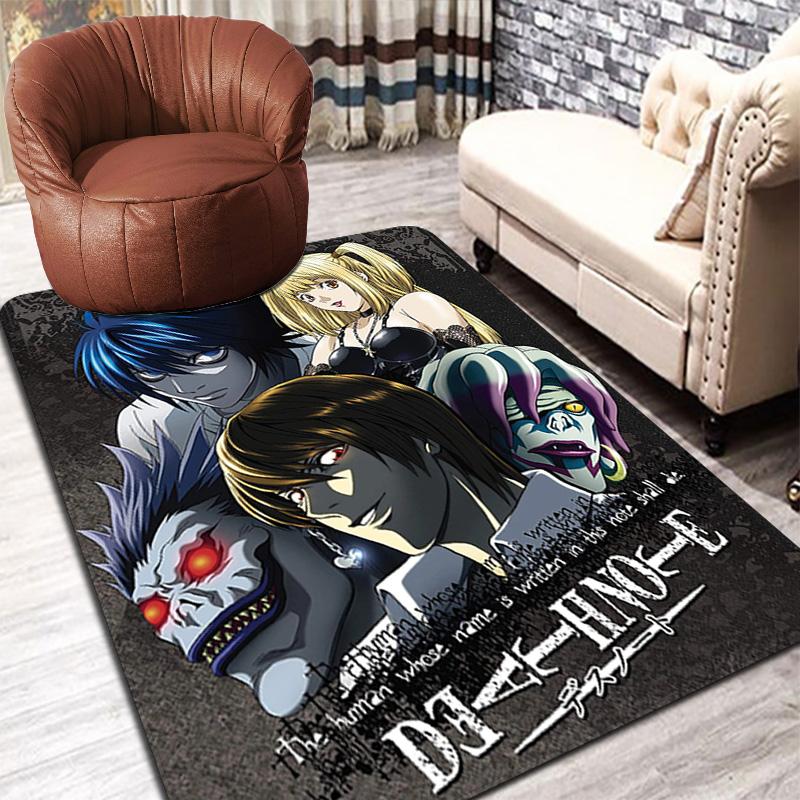 Death Note Rug Floor Mat for Living Room or Bedroom Soft and Comfortable Carpet a Gift for Birthday and Holiday.