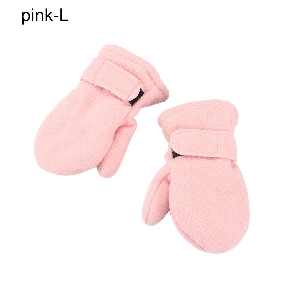 Kids Boy Girls Candy Color Childrens Gloves Winter Mittens Outdoor Hand Warmers Lined with Fleece