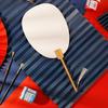 White Round Fan with Tassels DY Wood Handle Chinese Style Dance Performance Photo Props Portable Summer Hand Held Fan Party Supplies Gift