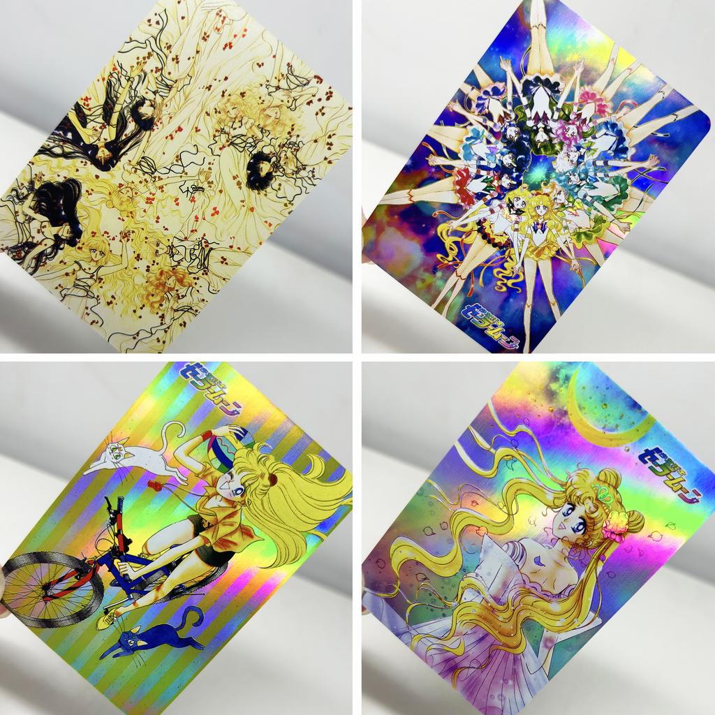 Diy 18pcs/set Sailor Moon Tsukino Usagi Self Control Collect Signature Trading Flash Card Anime Christmas Gift