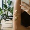 Boho Gold Color Starfish Shell Upper Arm Cuff Bracelet for Women Trendy Metal Conch Adjustable Open Bangle Beach Party Jewelry